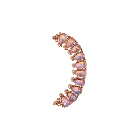 Rook Charm with 7mm Swimming Turtle - Jump Ring to Fit 16GA Navel Facing Ring - Jump Ring Attached to Arm on the Left