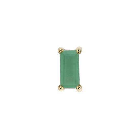 Pin with Baguette Four Prong Setting - 4x2mm Gem