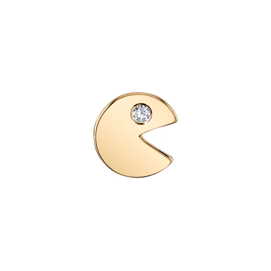 Pin with Pacman - 5mm - 1mm Flush Gem in Eye