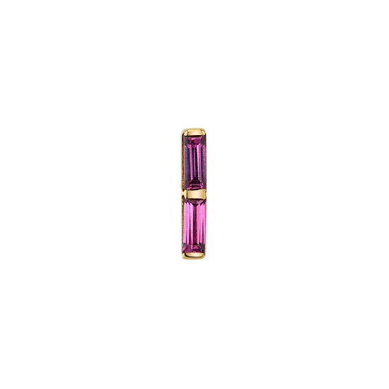 Pin with Rosalia - Double Baguette Bar Setting - (2) 2.5x1mm Gems