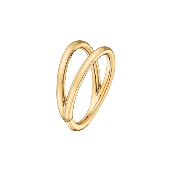 Illusion Ring - Seam Ring with 1x Additional Half Ring - Approx. 2mm Gap in Between Rings - Oriented for Helix Piercing