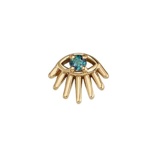 Threaded End - Tapati - 6mm - Eye with Single Prong - 1.5mm Gem