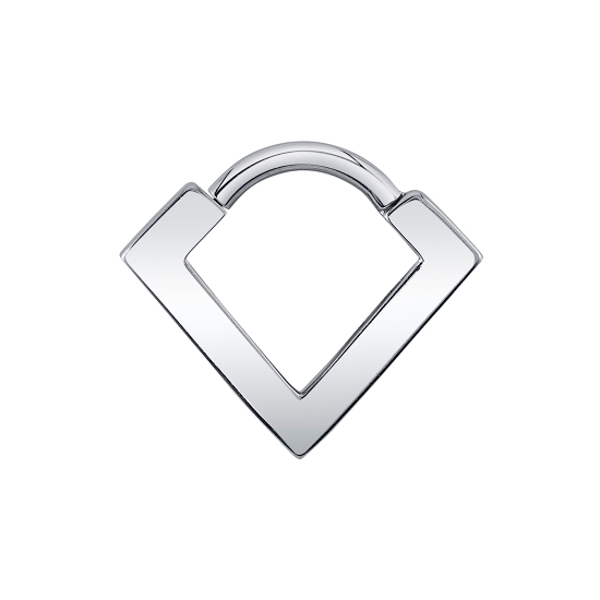 Pavilion - Solid V Shaped Hinge Ring - 16GA Hinge Closure