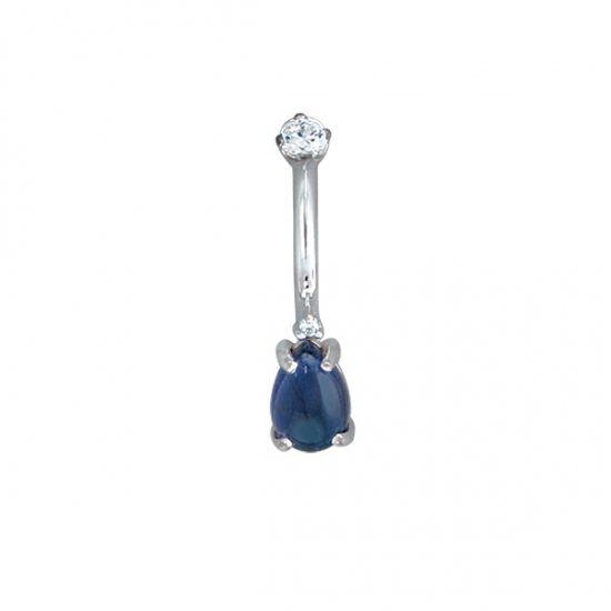 Pin with Round Four Prong Setting - 2.5mm