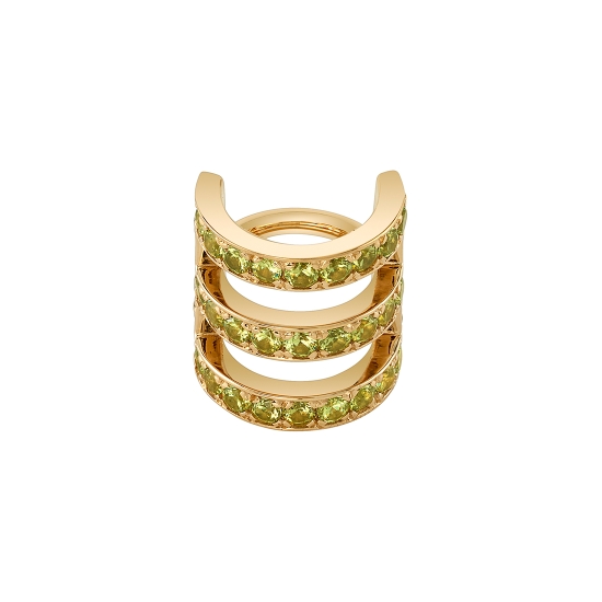 5/16 - Tokyo - Hinge Ring with 3 Rows of 70x 1mm Gems - 2mm Gap Between Sections - 9mm Tall - 16GA Hinge Closure