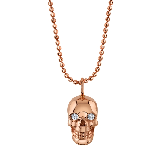 Charm Skull with Flat Back - 7x4mm - Jump Ring to Attach to Navel Facing Ring