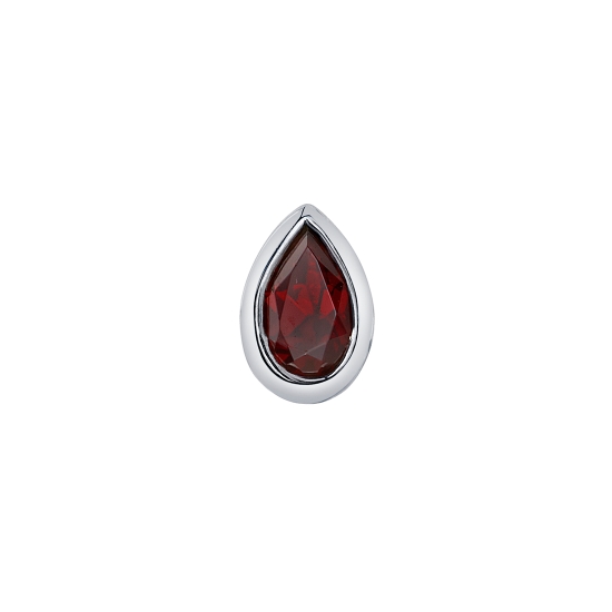 Charm with Pear Bezel - 5x3mm - Point Up - Jump Ring to Attach to Navel Facing Ring