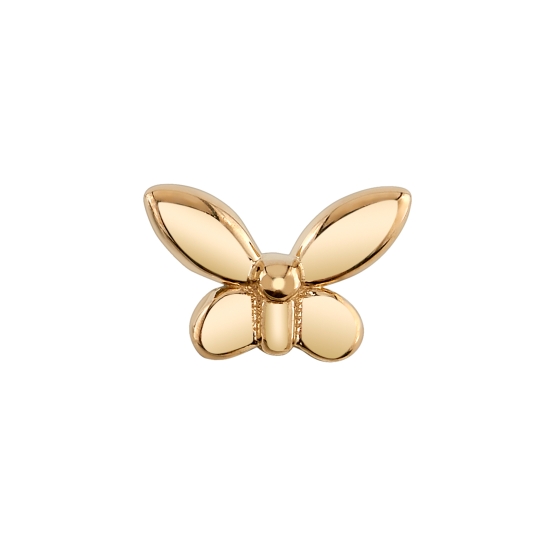 Pin with Solid Tink - 6x4mm Solid Butterfly Shape