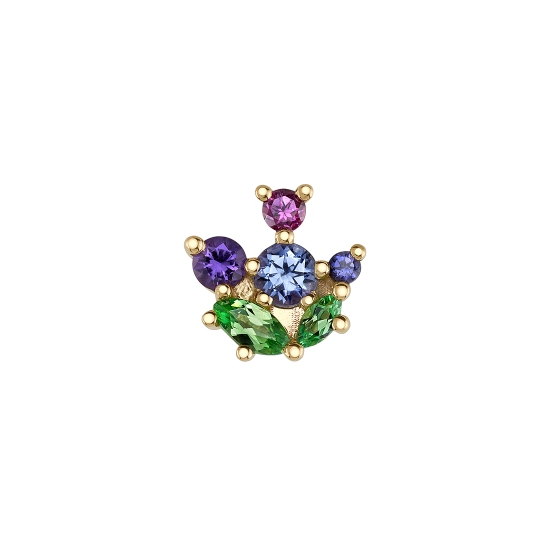 Threaded End - Outlander - 3x1.5mm and 4x2mm Marquise Prongs with 3mm, 2.5mm, 2mm, and 1.5mm Round Prong Accents