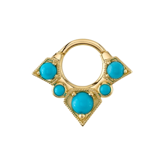 Pineapple Shaman Petite - Hinge Ring with 2x 2mm Bezels, 2x 3mm Prongs, and 4mm Prong Center - 2.5mm Thick Design - MILLGRAIN EDGES of Diamond Shapes - 16GA Hinge