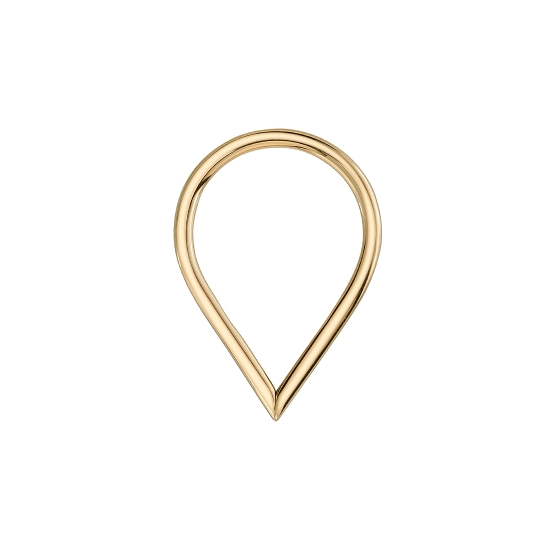 Horizontal, 7/16in Vertical Teardrop Seam Ring - Seam At Point