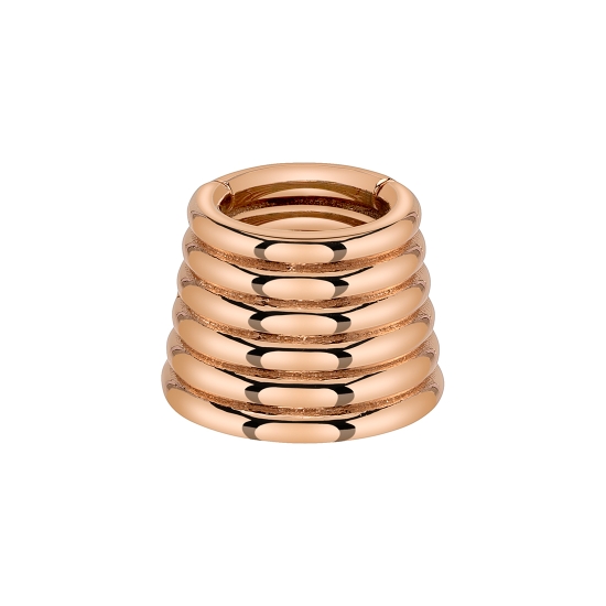 Maya - Septum Ring with (5) Graduating Box Chains and Hinge Closure - 14GA 1/4IN STRAIGHT Wearing Surface - SHORTEST CHAIN TO MEASURE 1 7/16in IN LENGTH