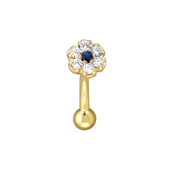 Rook Charm with Ankh - Jump Ring to Attach to Navel Facing Ring
