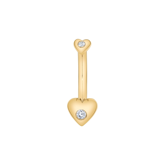 Pin with Flower 1 - 4mm - 1mm Gems