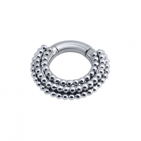 Custom Pin - 2mm Half Dome with 5/8in of .75mm Box Chain Connected to Jump ring to Fit 18GA Post