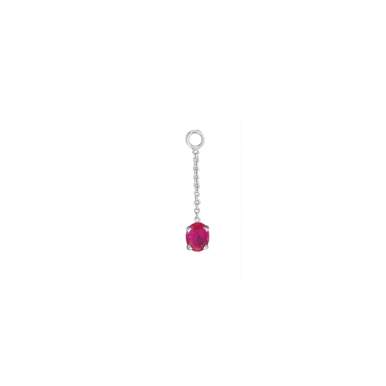Pin with Oval Scroll Prong Setting - 5x3mm - THIS ITEM NO LONGER AVAILABLE THREADLESS