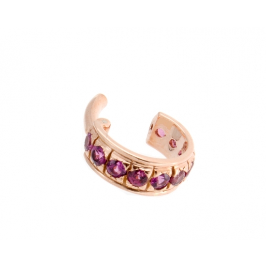 Taj - Hinge Ring with Downward Row of 2mm Gems