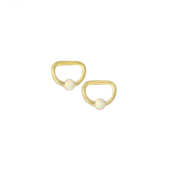 D-Ring with Seam Closure - 1/2in Horizontal, 7/16in Vertical
