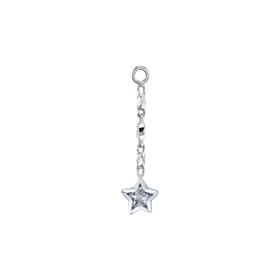 Pin with Star Bezel - 3mm Gem