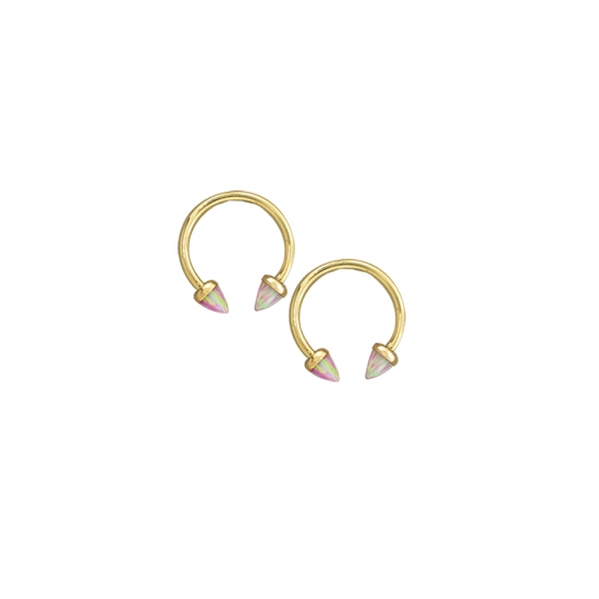 Bullet Circle - Circular Barbell with Back Threaded 4mm Round Cups
