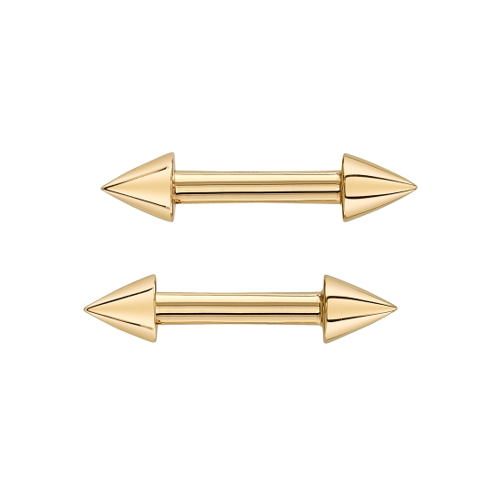 Charm with Spike - 3x5mm - Jump Ring to Attach to Ring - POINT DOWN
