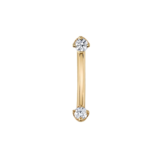 Charm with 2mm Round Prong - Jump Ring to Fit 16ga Ring