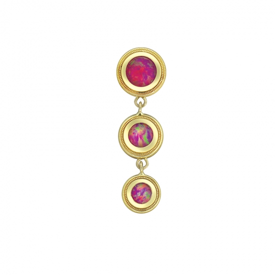 Charm with 2mm Bead - Jump Ring to Attach to Navel Facing Ring