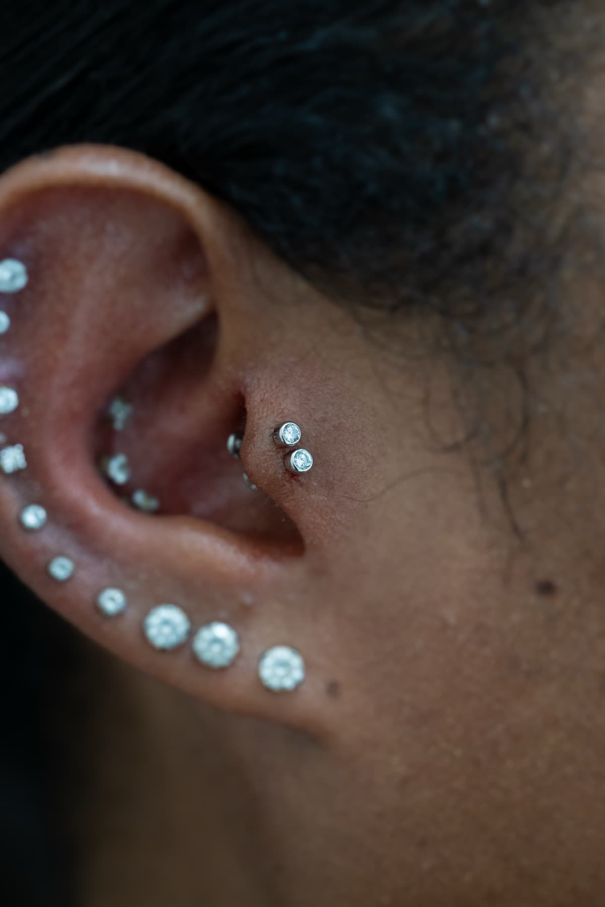 Apollo Studio nipple piercing portfolio example in Santa Monica