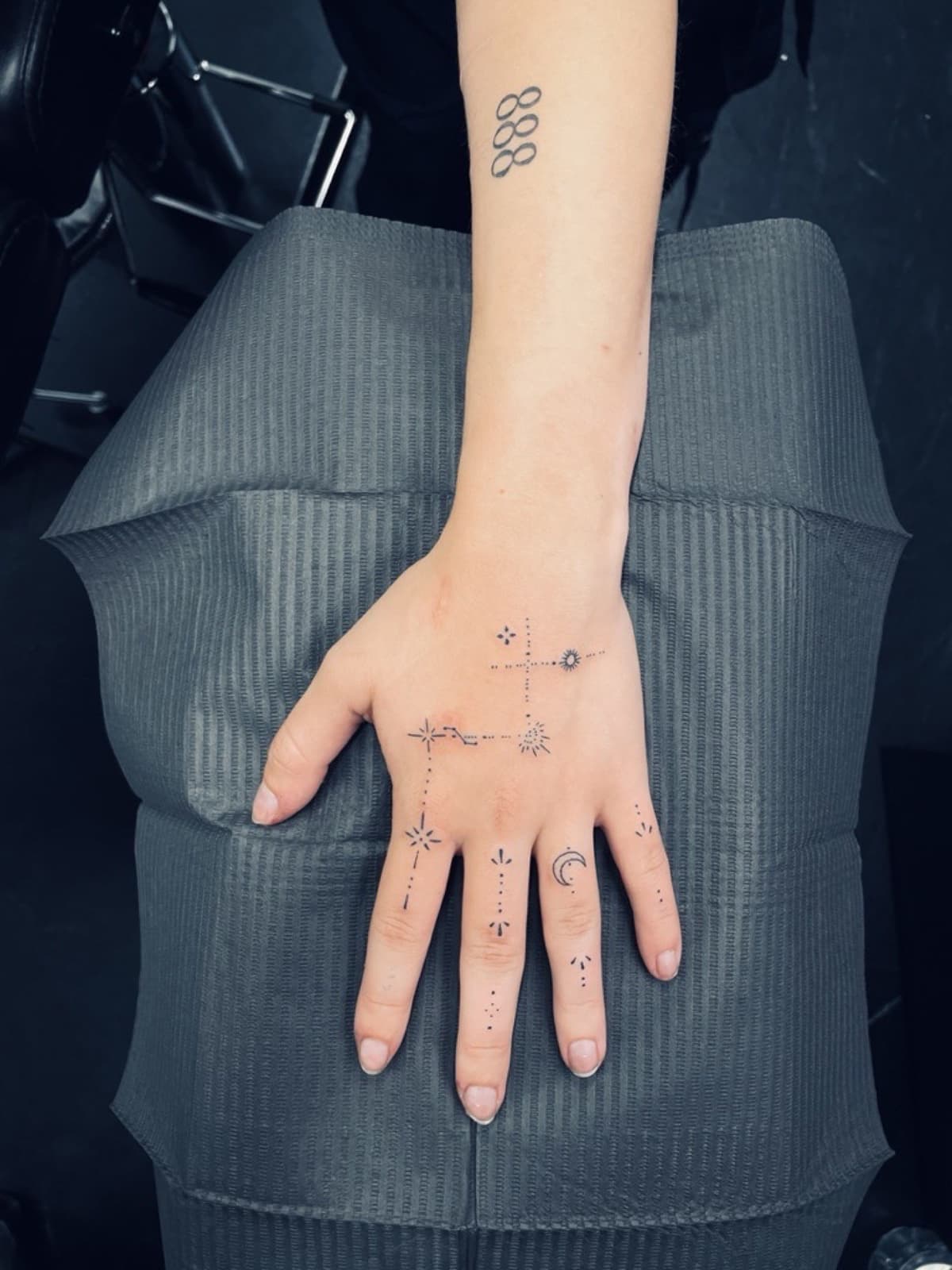 Feminine floral tattoo at Apollo Studio Los Angeles