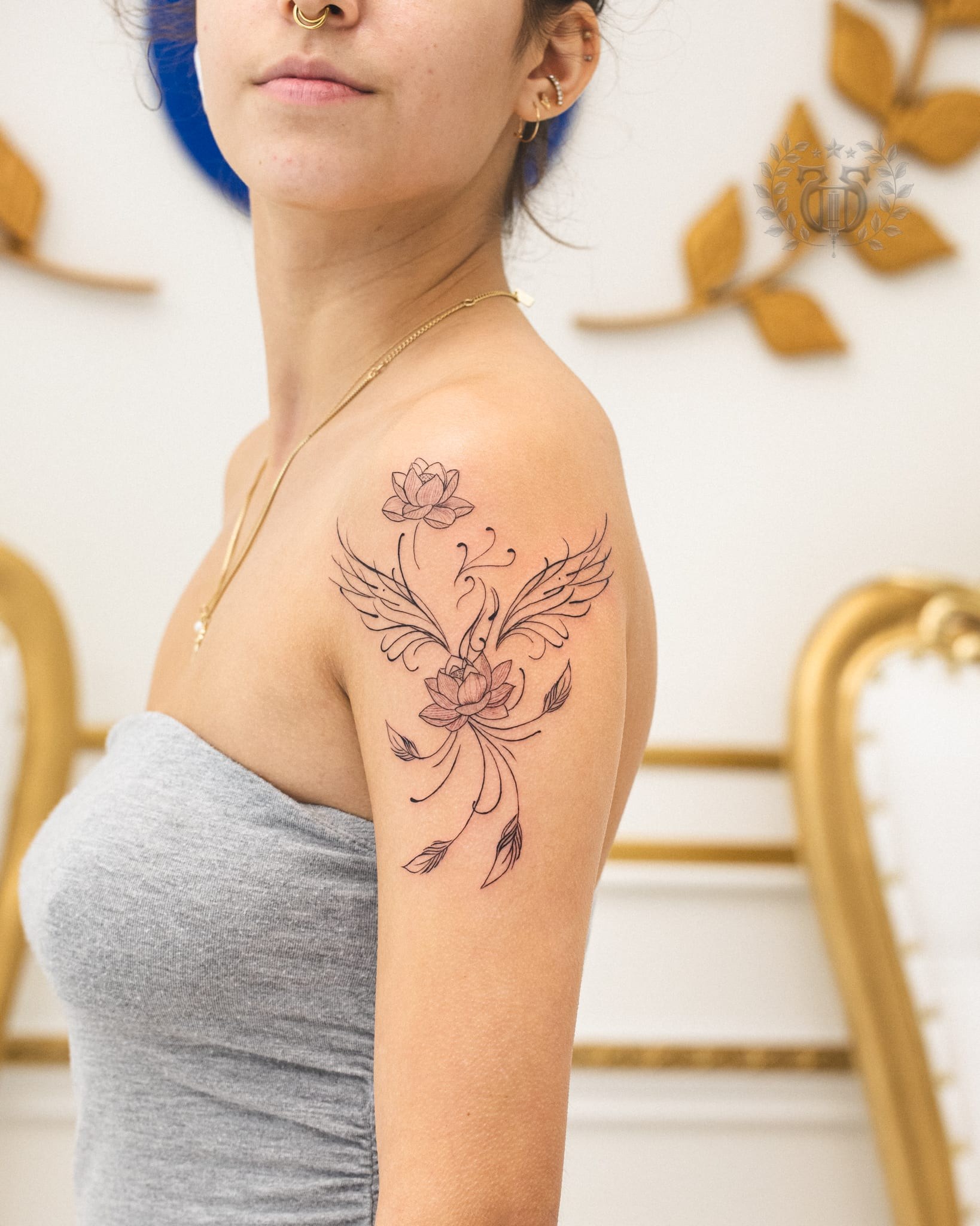 Fine line tattoo at Apollo Studio Los Angeles
