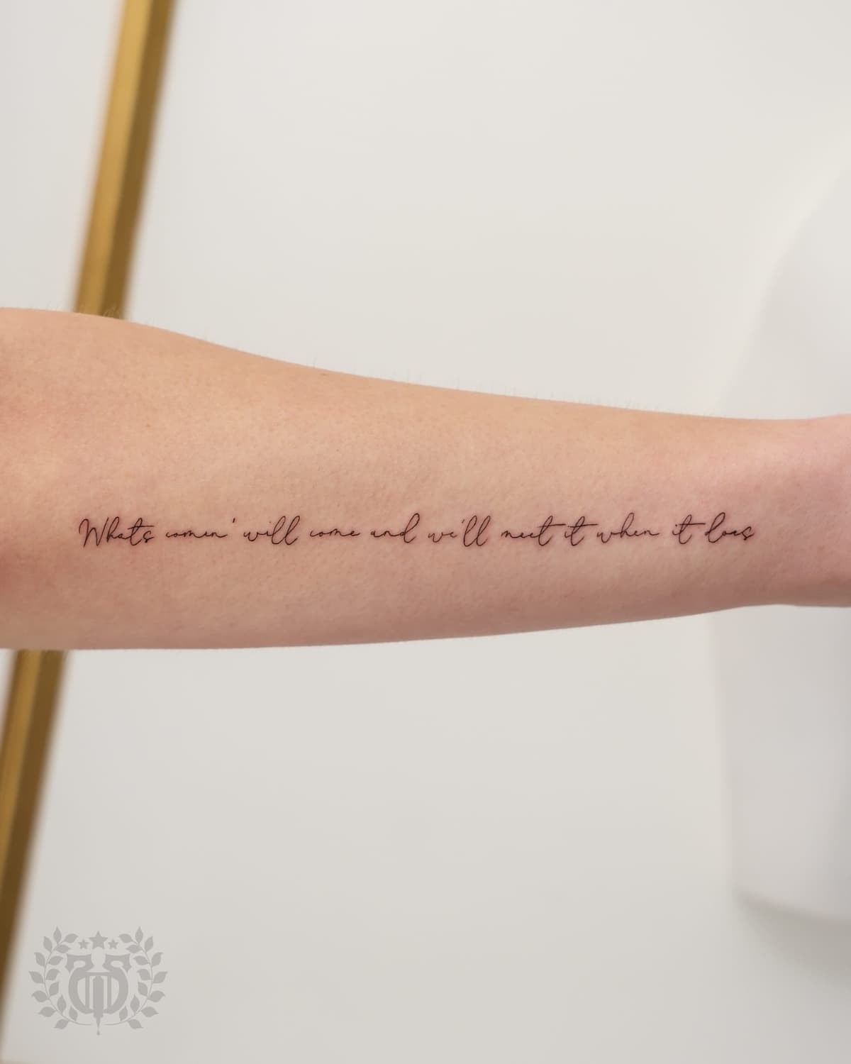 Fine line tattoo at Apollo Studio Los Angeles