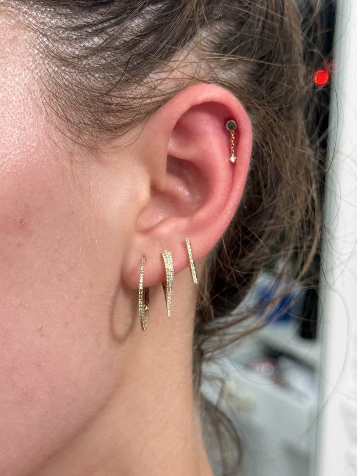 Helix piercing at Apollo Studio Los Angeles