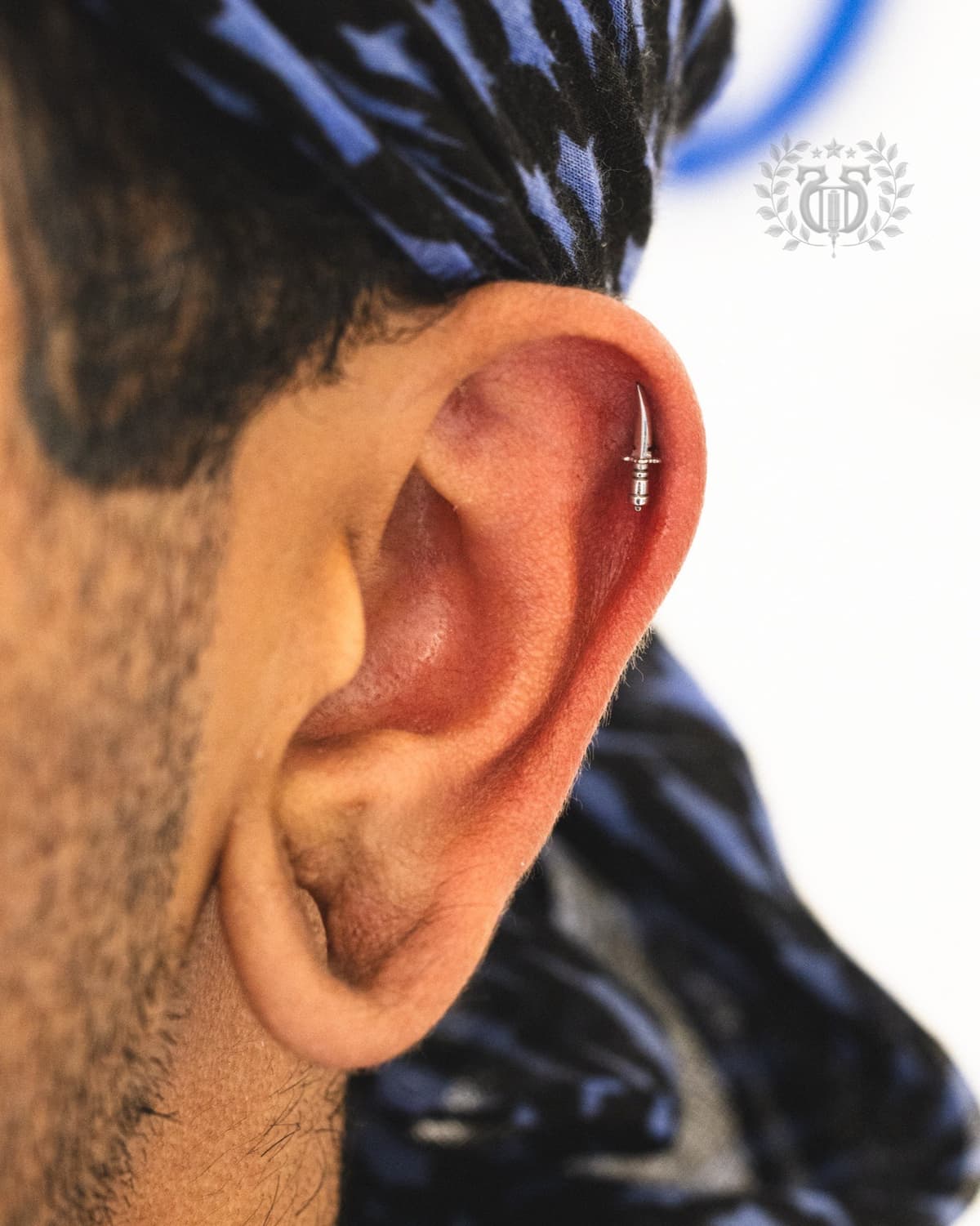Helix piercing at Apollo Studio Los Angeles