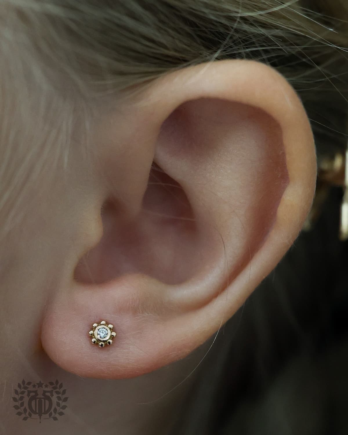 Kids ear piercing at Apollo Studio Los Angeles