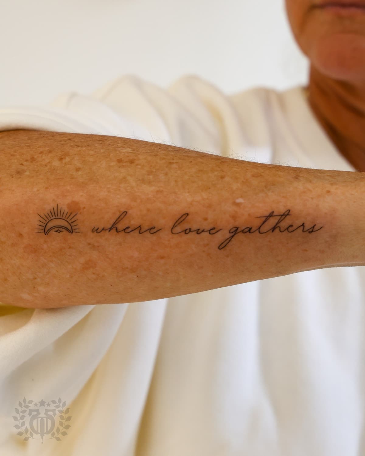 Lettering script tattoo at Apollo Studio Los Angeles