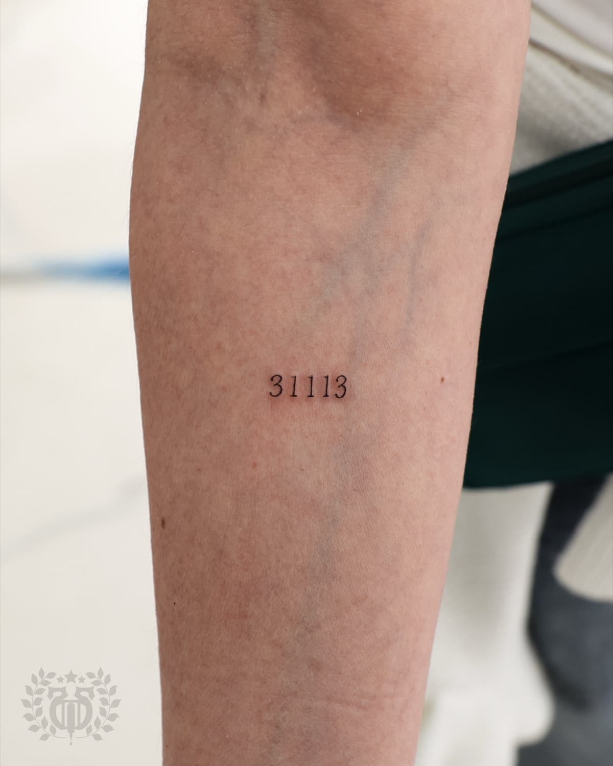 Script lettering tattoo at Apollo Studio Los Angeles