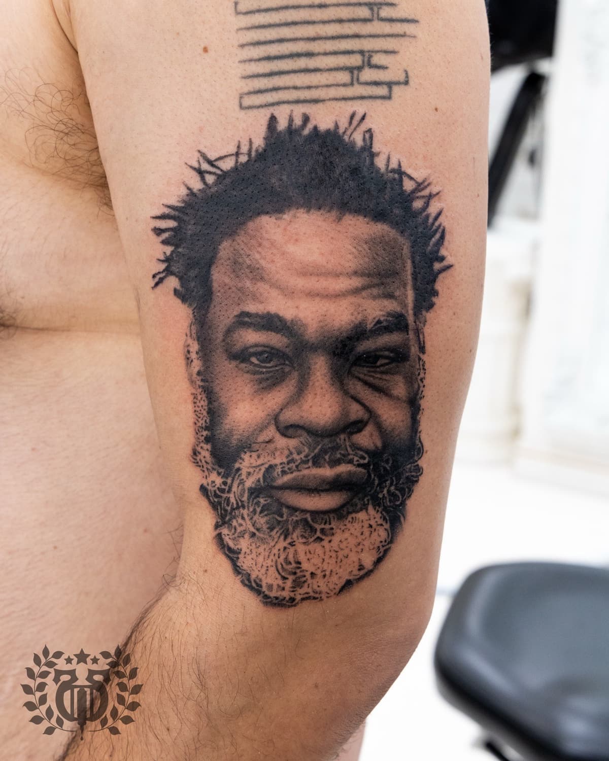 Black and grey realism tattoo at Apollo Studio Los Angeles