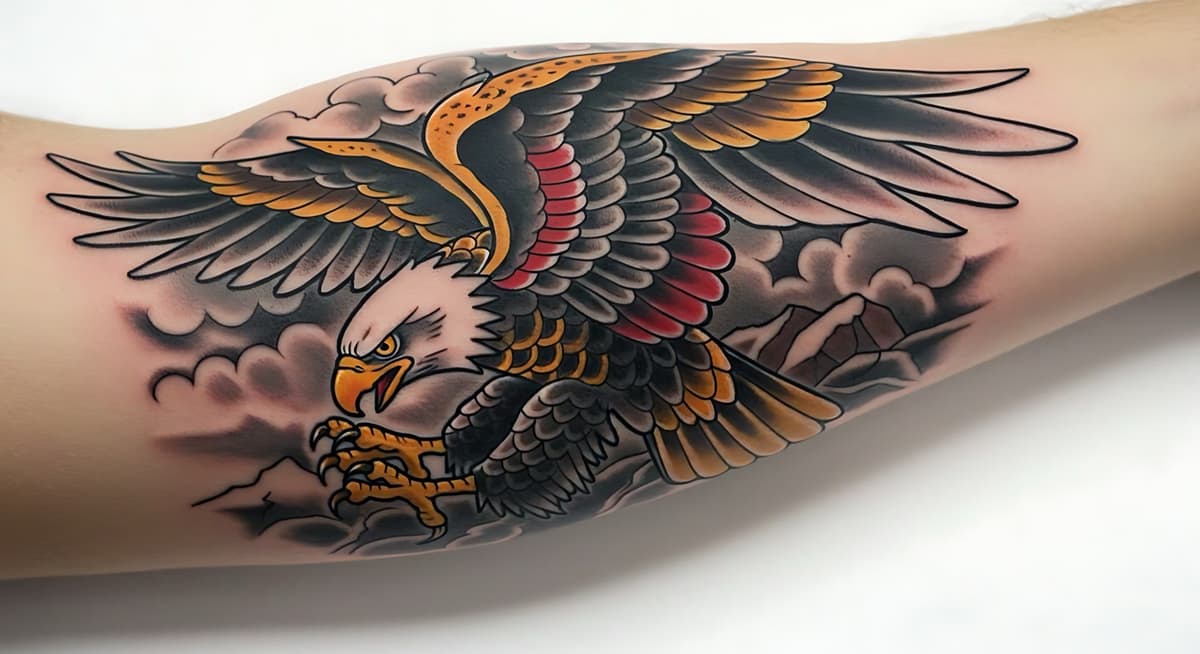 Traditional American tattoo at Apollo Studio Los Angeles
