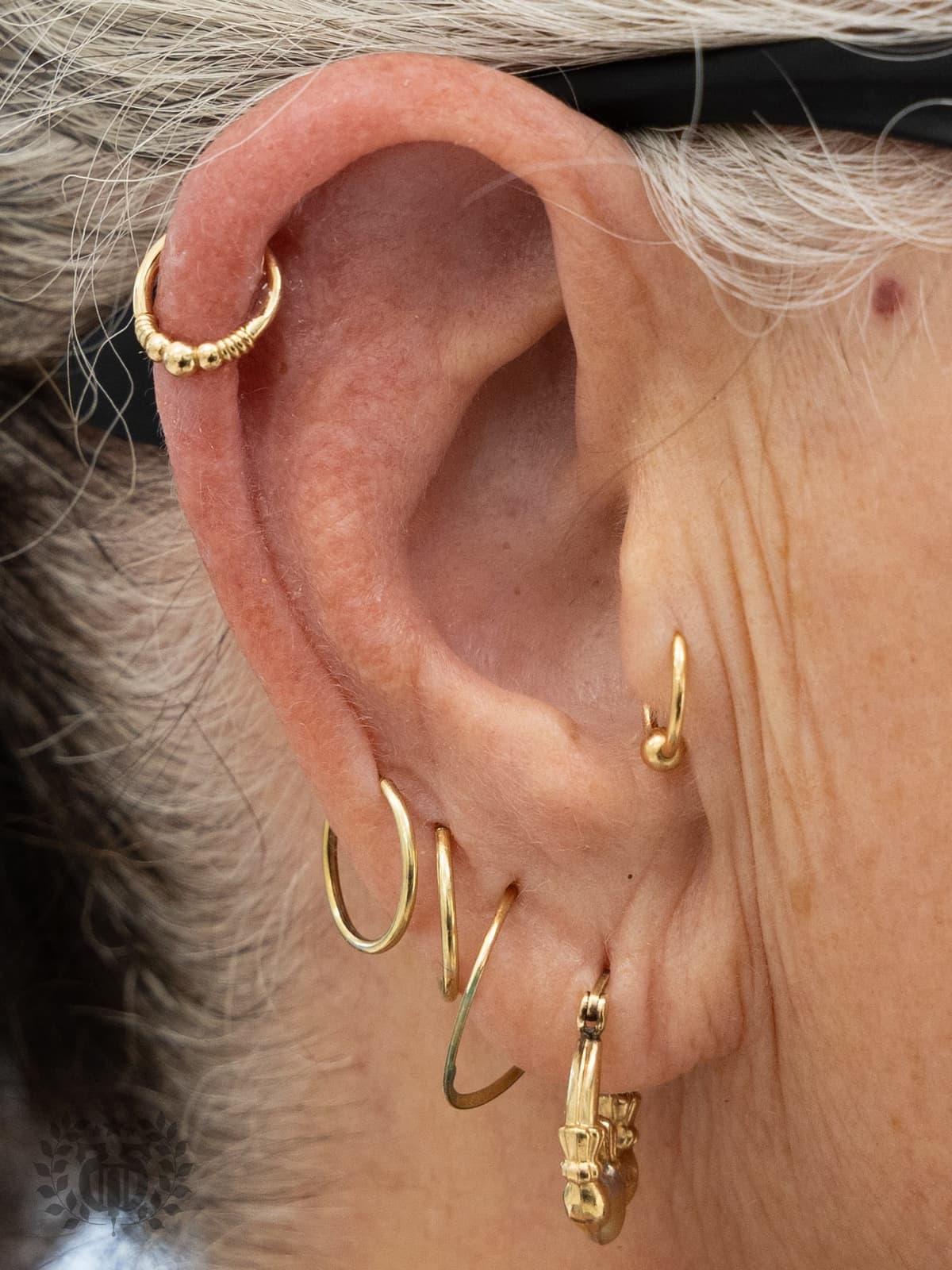 Tragus piercing at Apollo Studio Los Angeles