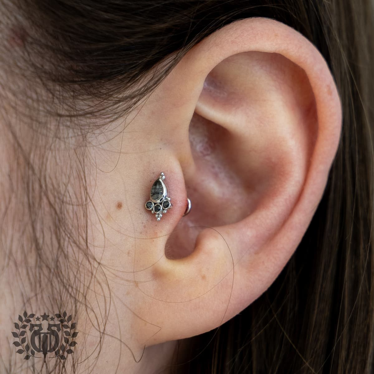 Tragus piercing at Apollo Studio Los Angeles