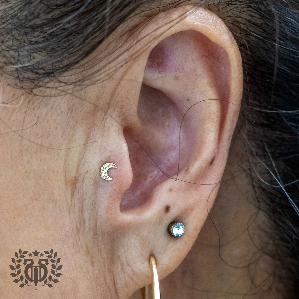 Tragus piercing at Apollo Studio Los Angeles