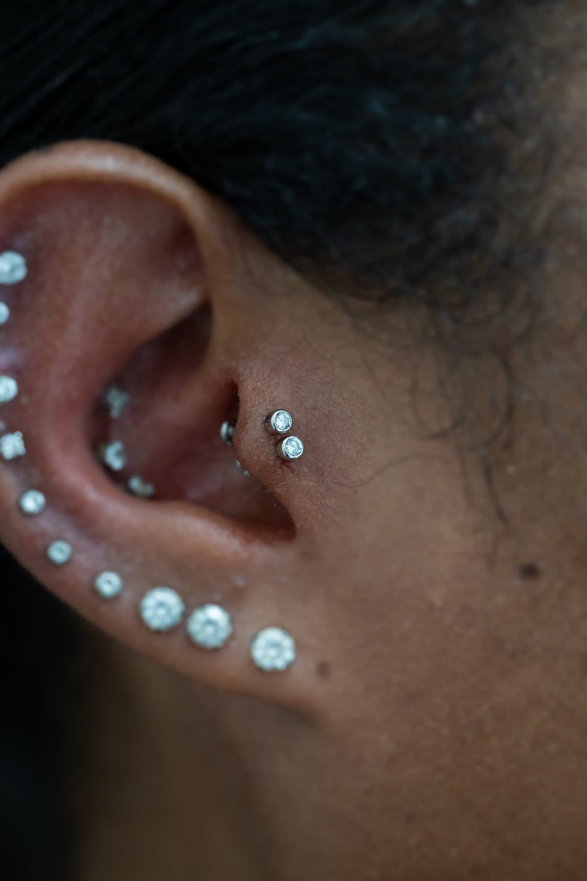 Tragus piercing at Apollo Studio Los Angeles