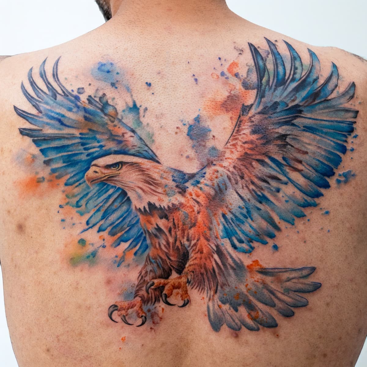 Watercolor tattoo at Apollo Studio Los Angeles
