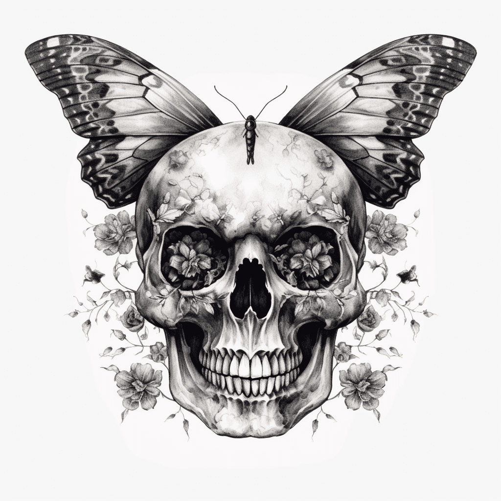 Butterfly and Skull Fusion