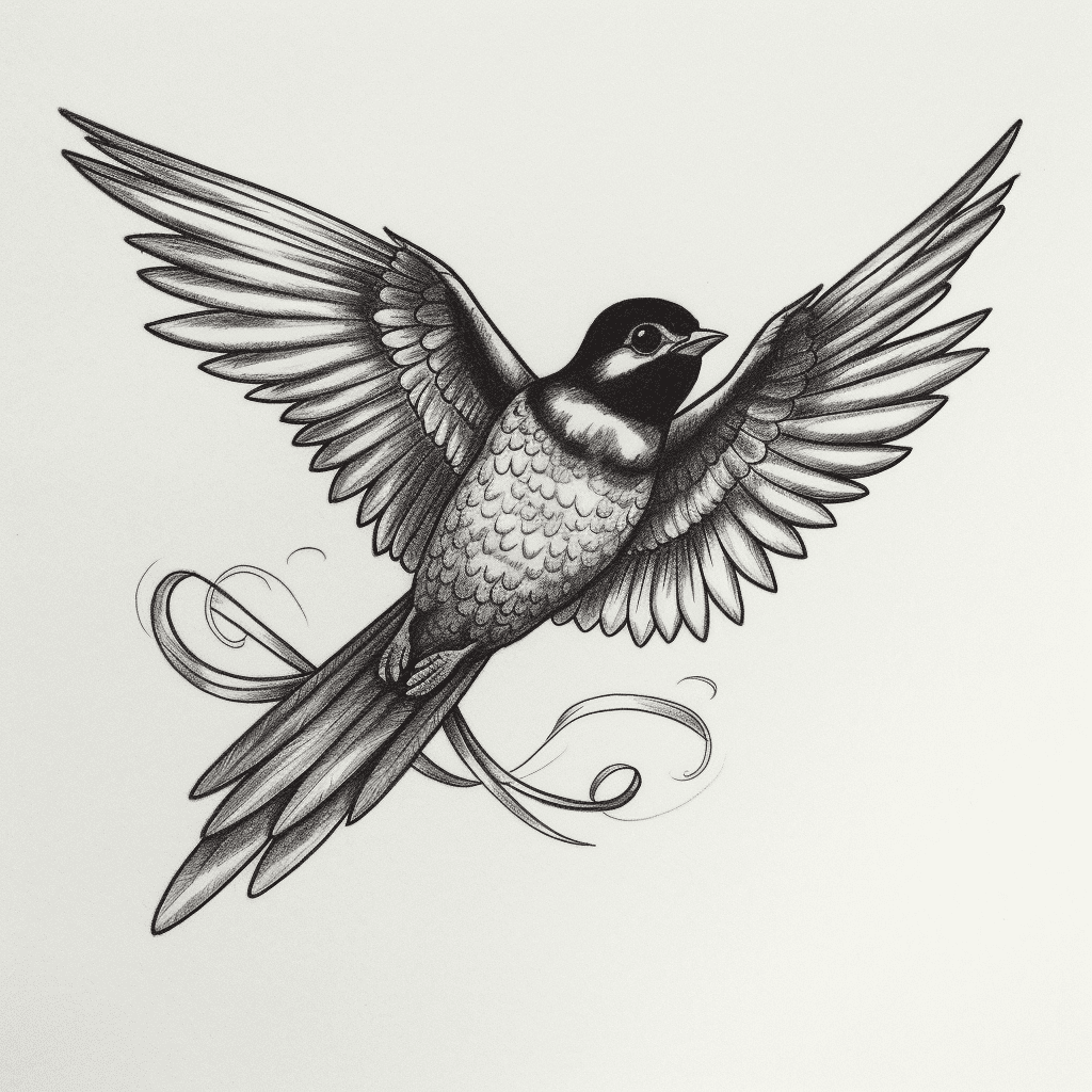 Swallow’s Flight Tattoo