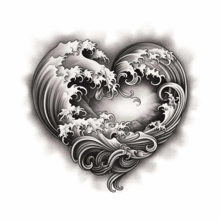 Popular Tattoo Designs: Timeless Tattoo Ideas 8 Ocean Heart