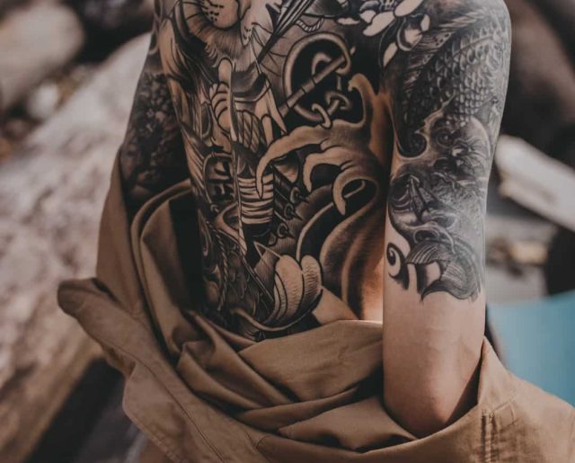 Black And Gray Tattoos | Black Ink Tattoo Shop California